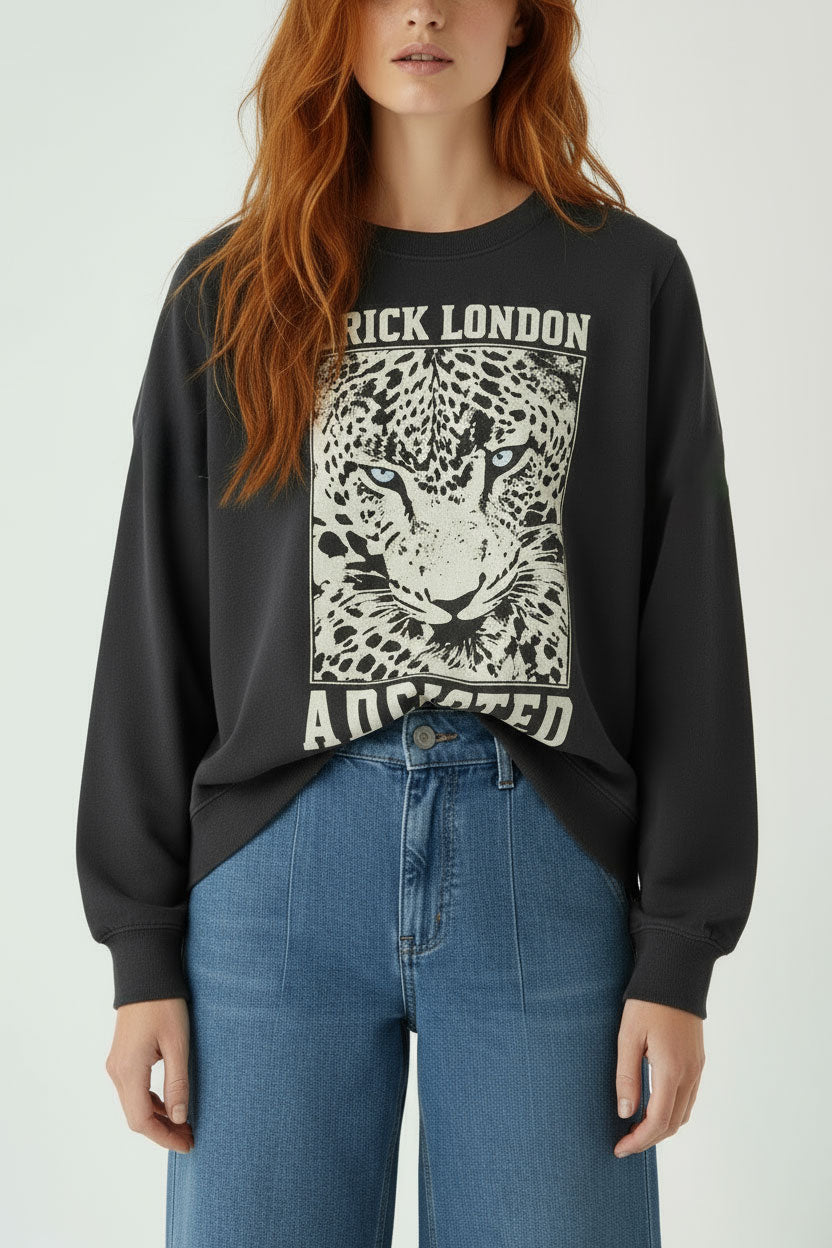 ADDICTED GREY SWEATSHIRT