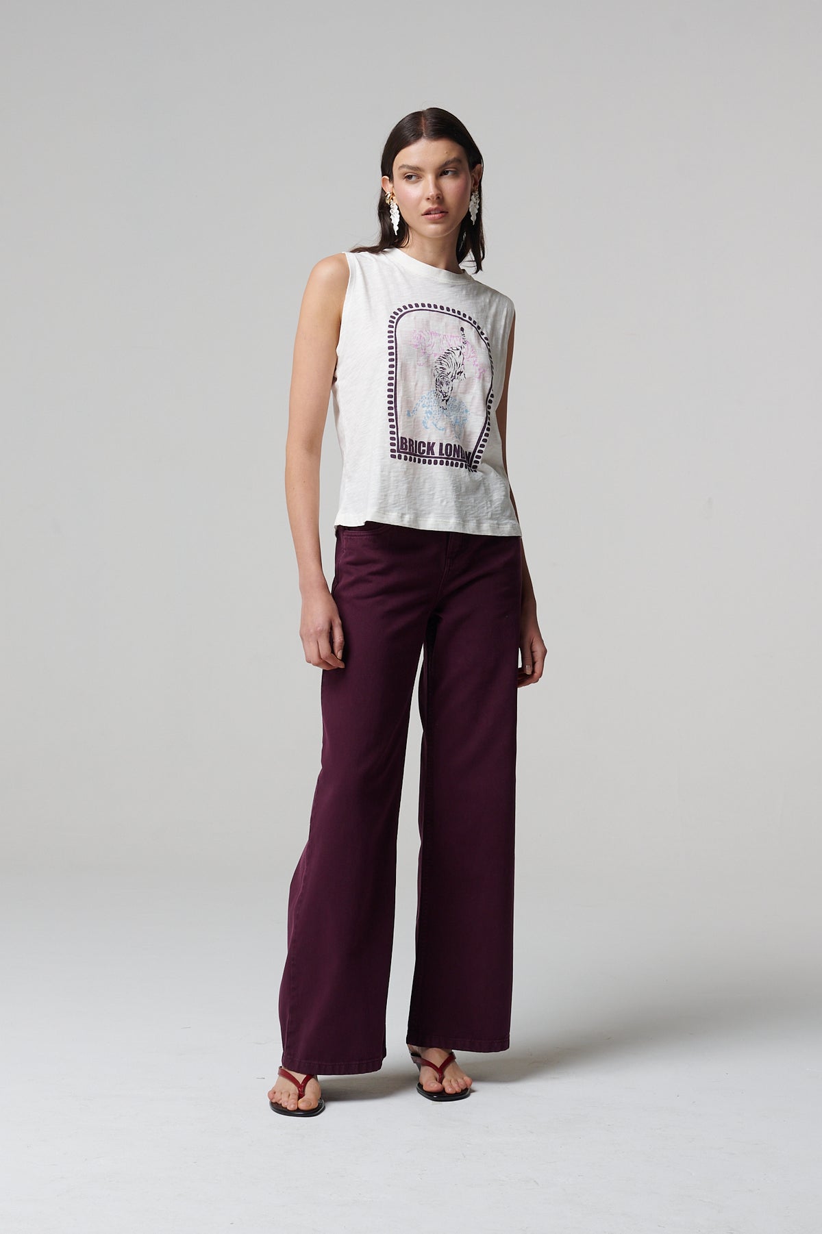 Aerie Jeans Burgundy
