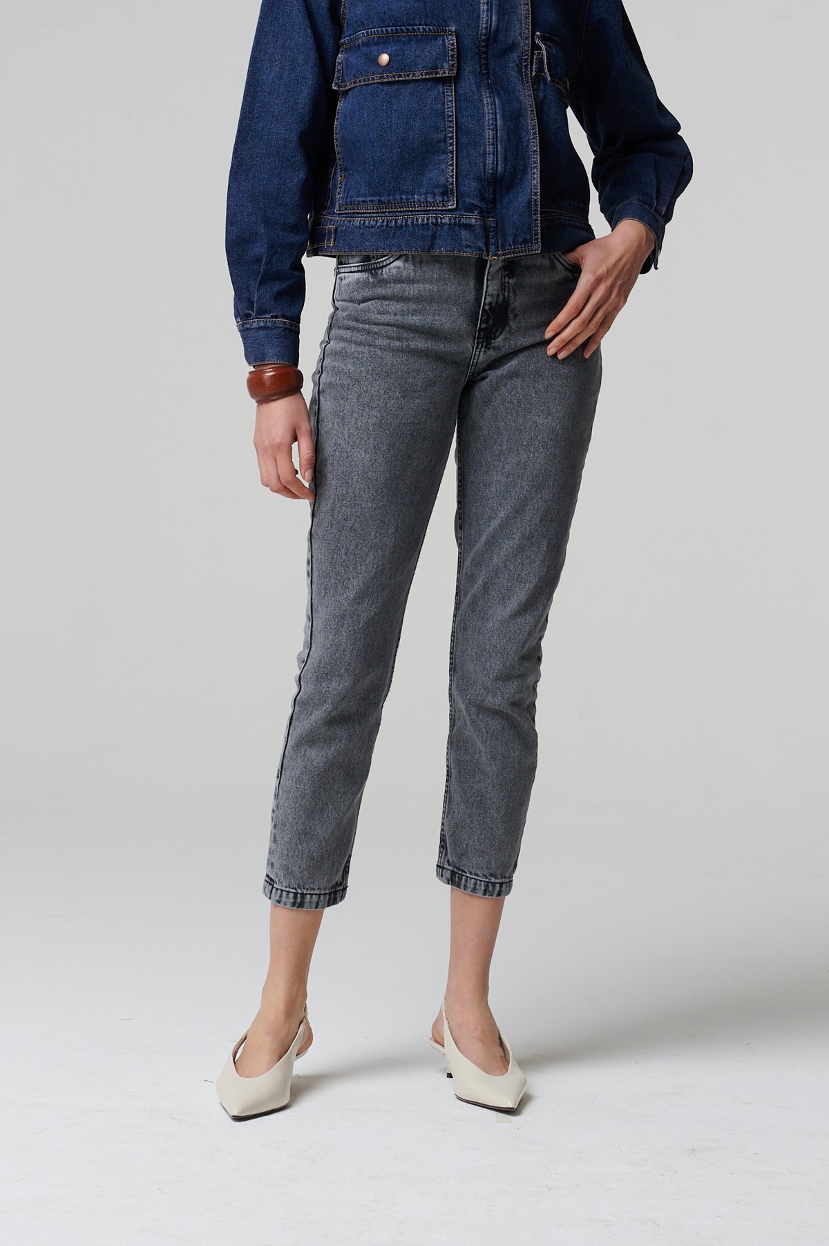 Adele Jeans Grey