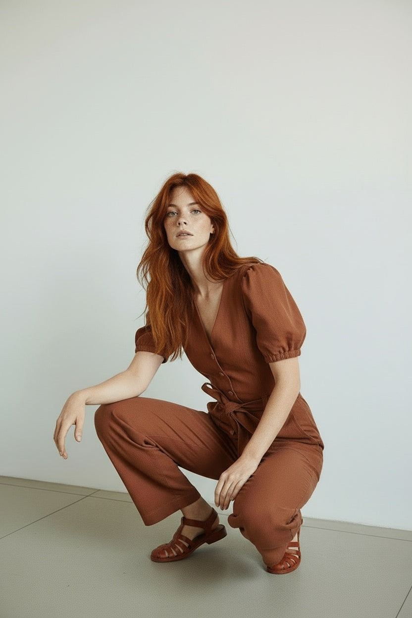 BOWIE ROMPER BROWN