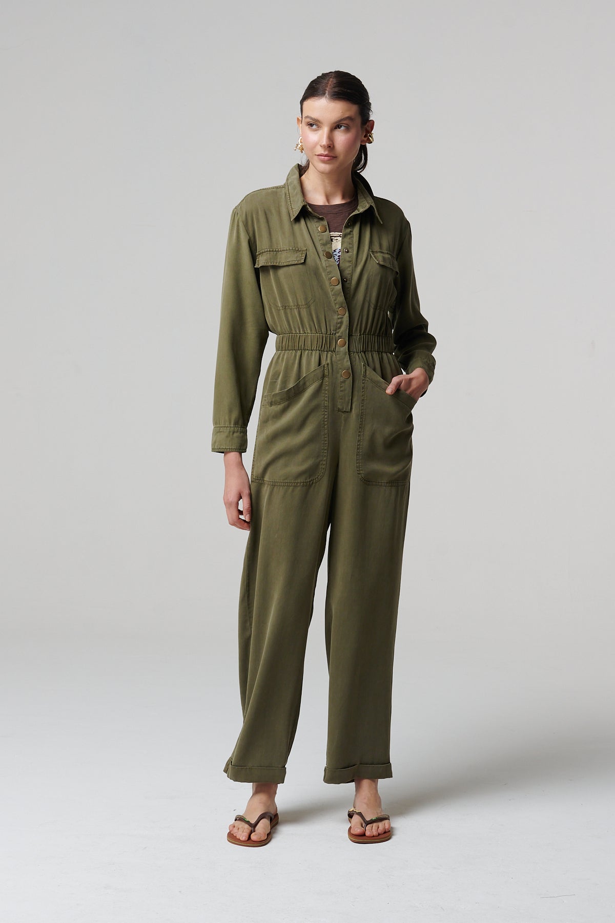 Kaia Romper Olive