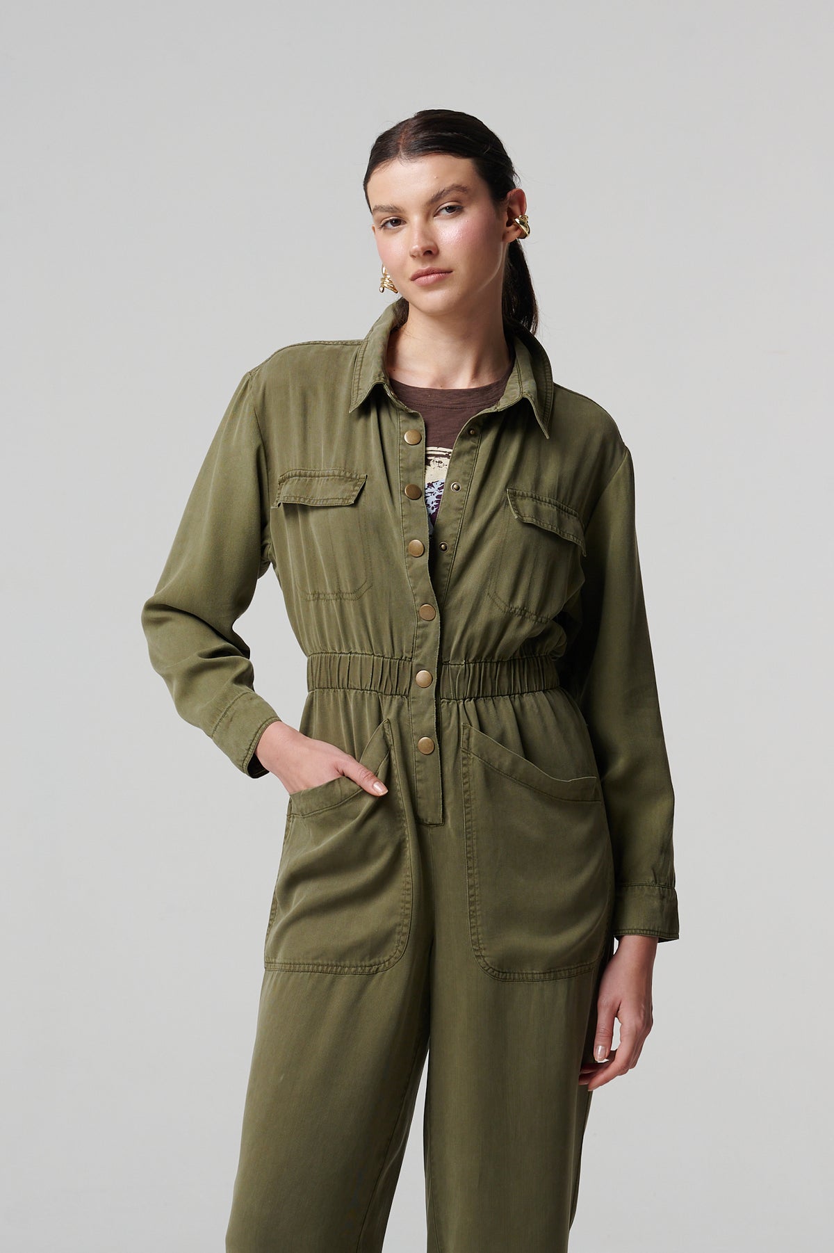 Kaia Romper Olive