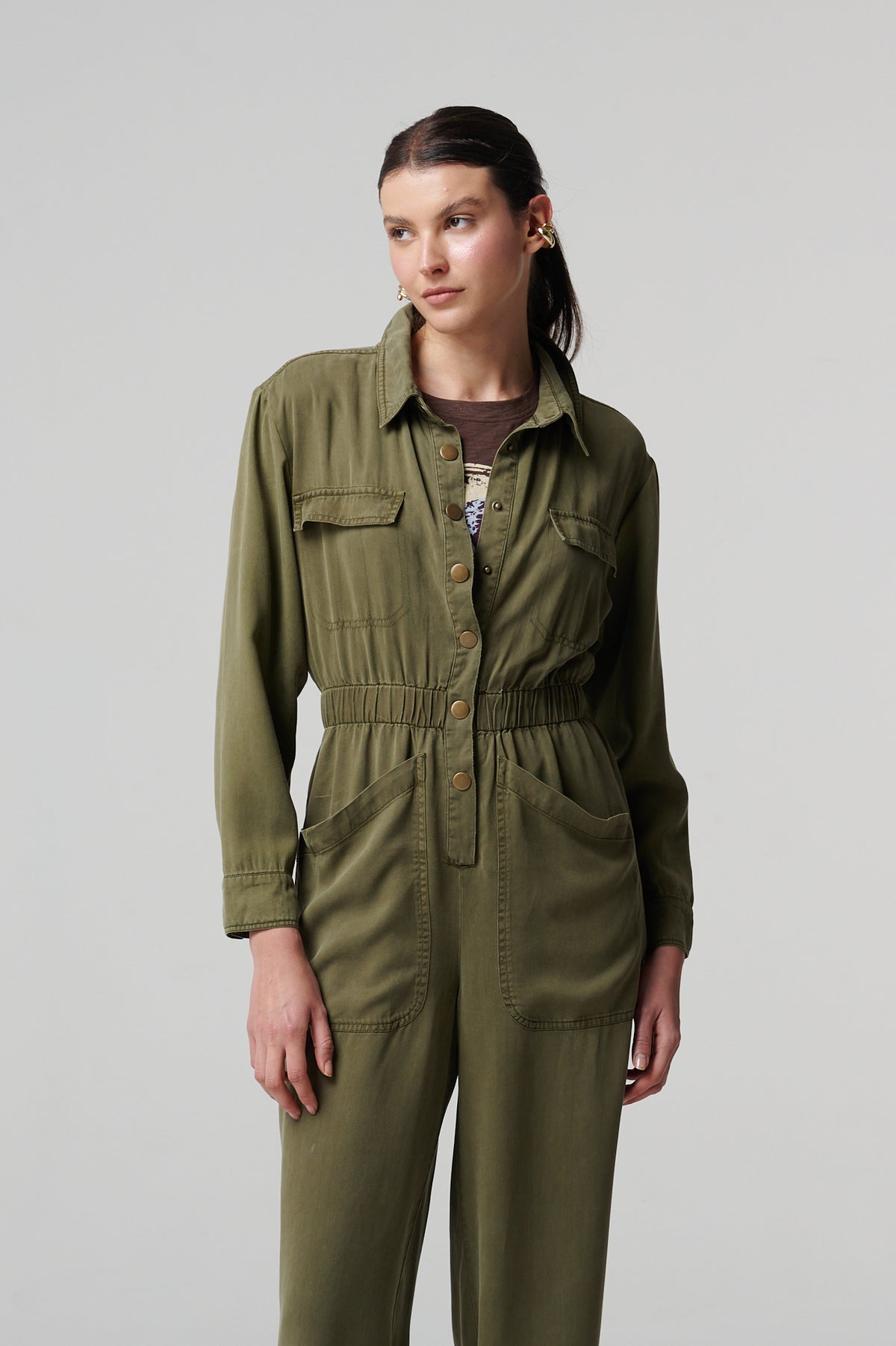Kaia Romper Olive