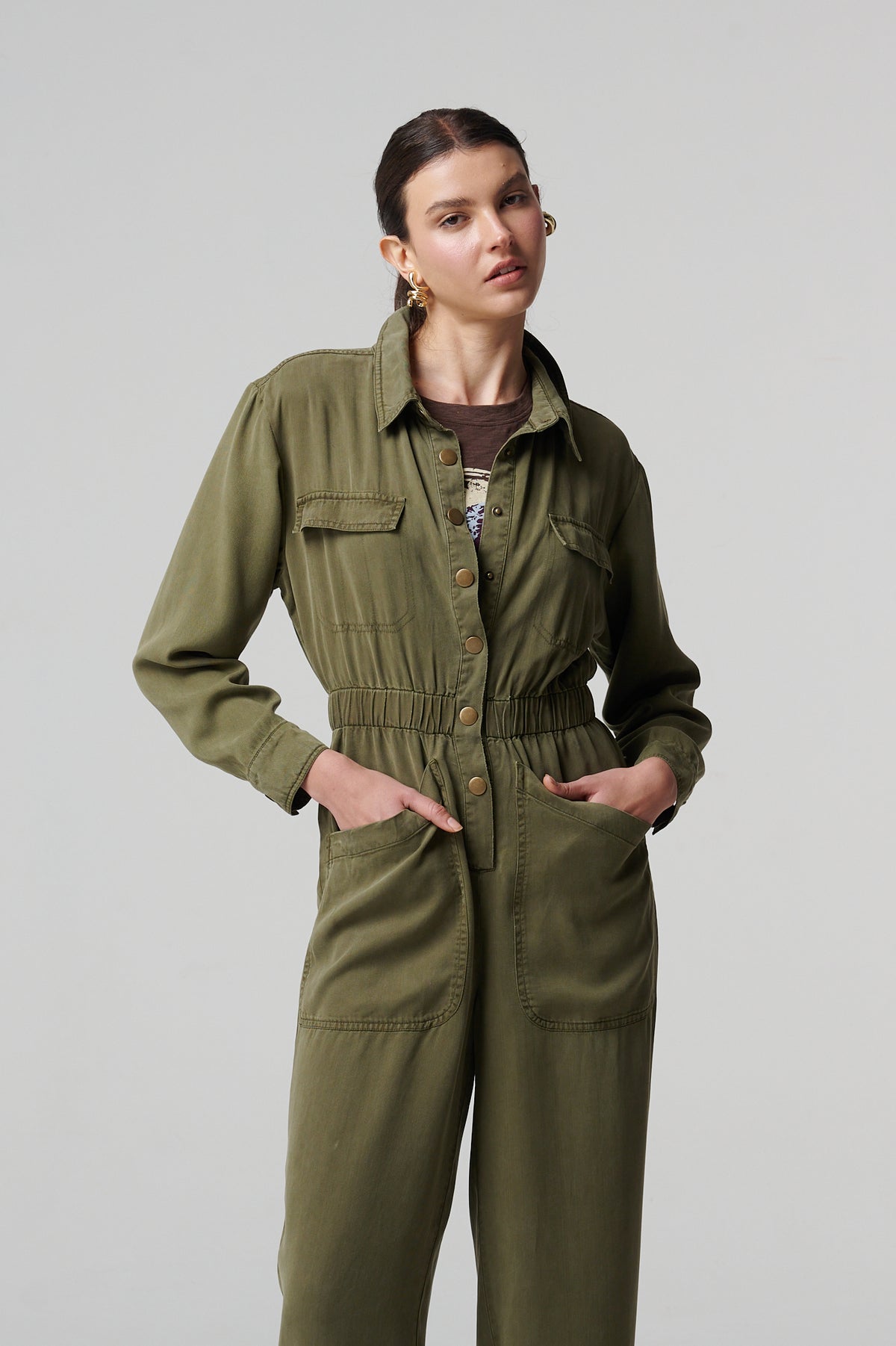 Kaia Romper Olive