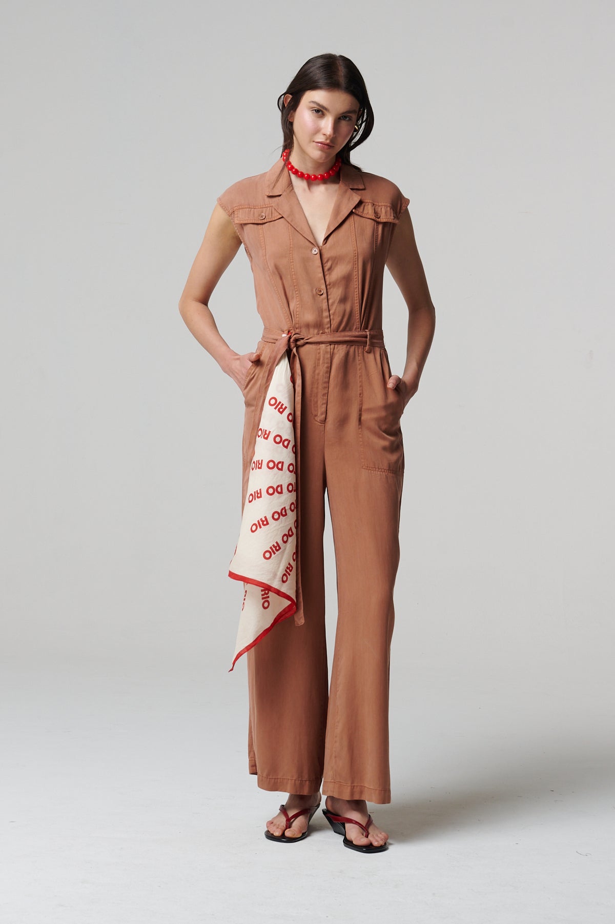 Kiara Romper Terracota