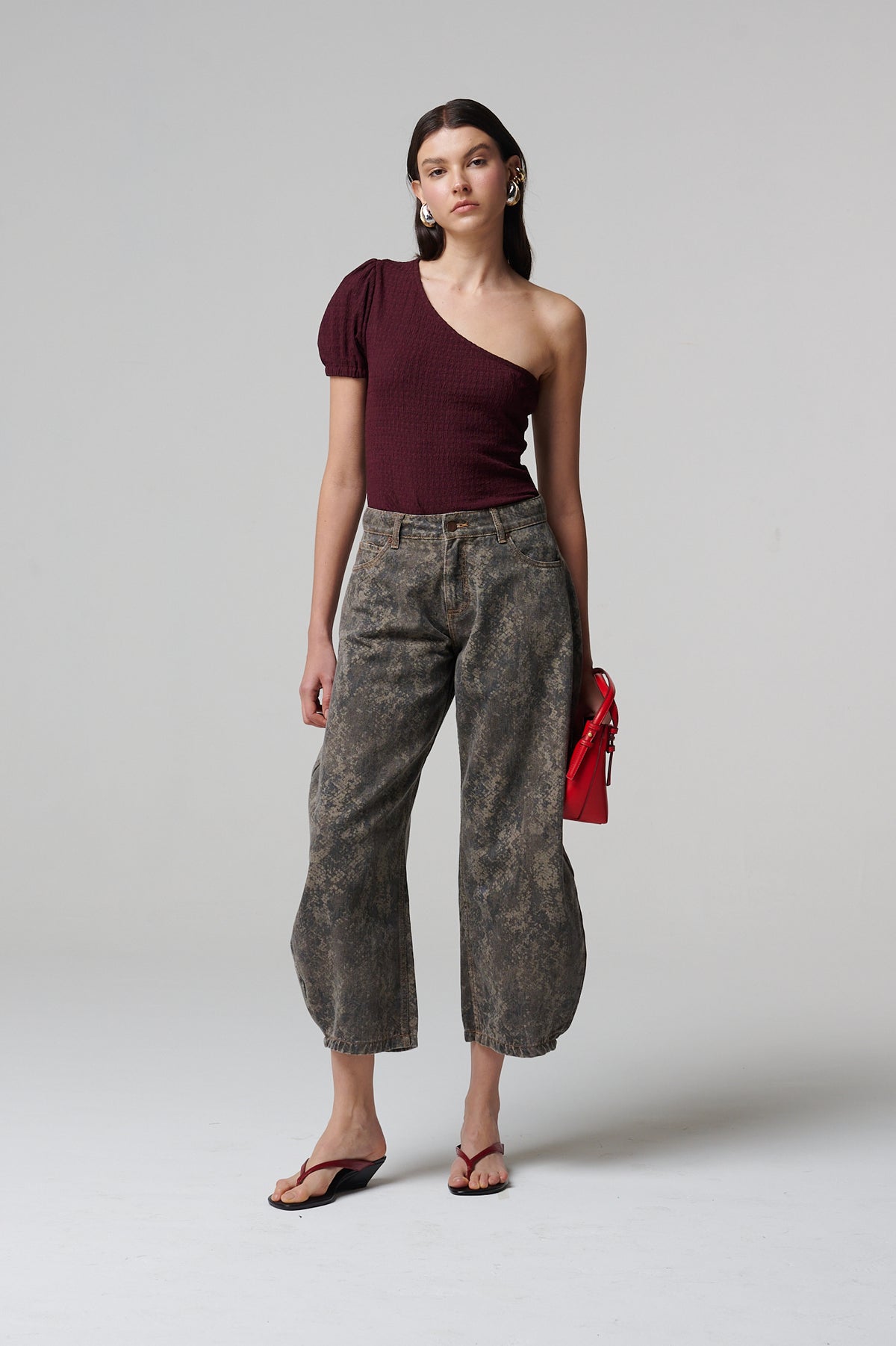 Miles Top Burgundy