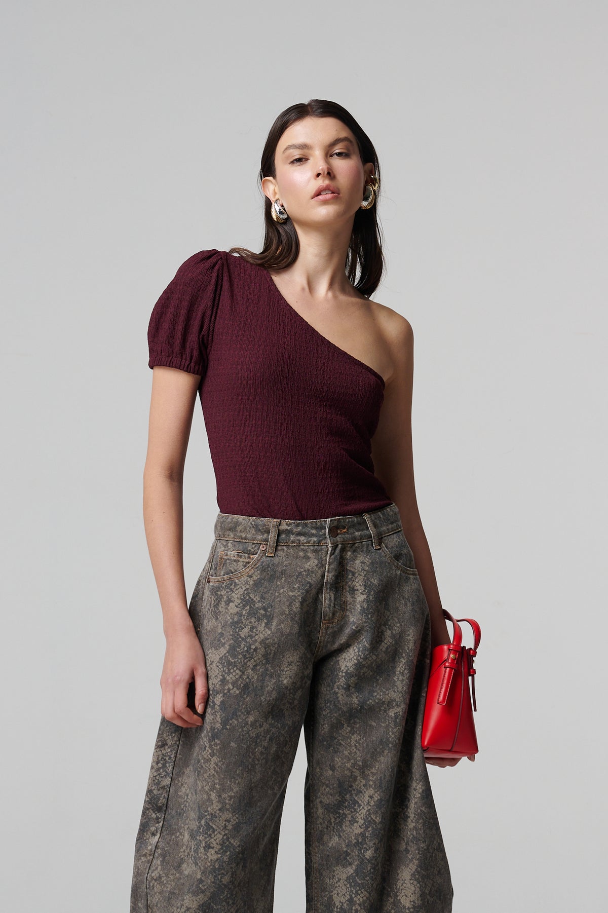 Miles Top Burgundy