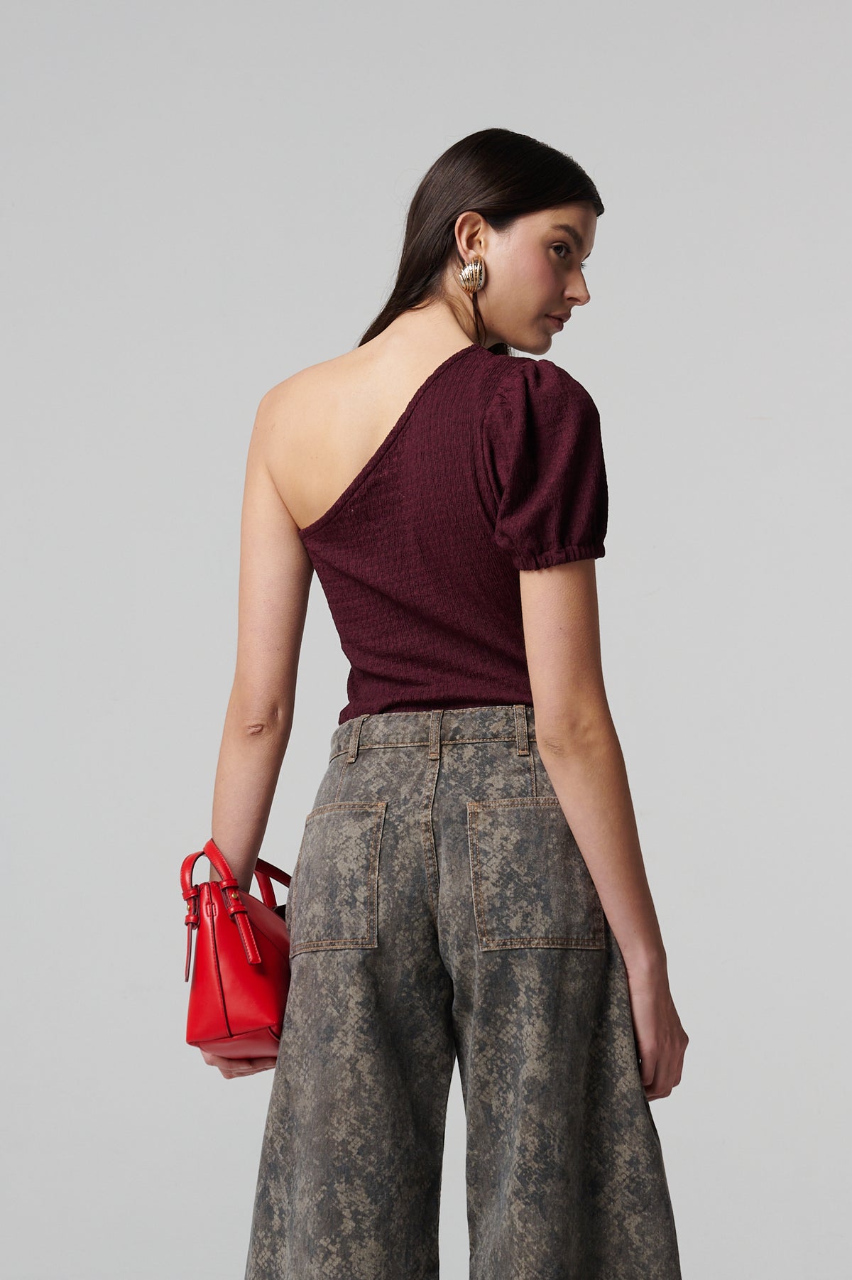 Miles Top Burgundy