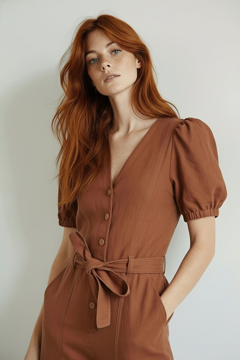BOWIE ROMPER BROWN