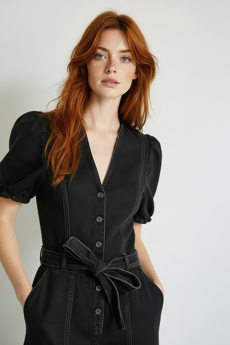 BOWIE ROMPER BLACK