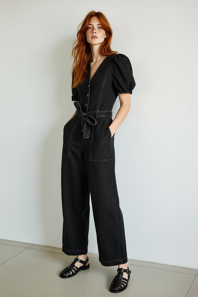 BOWIE ROMPER BLACK