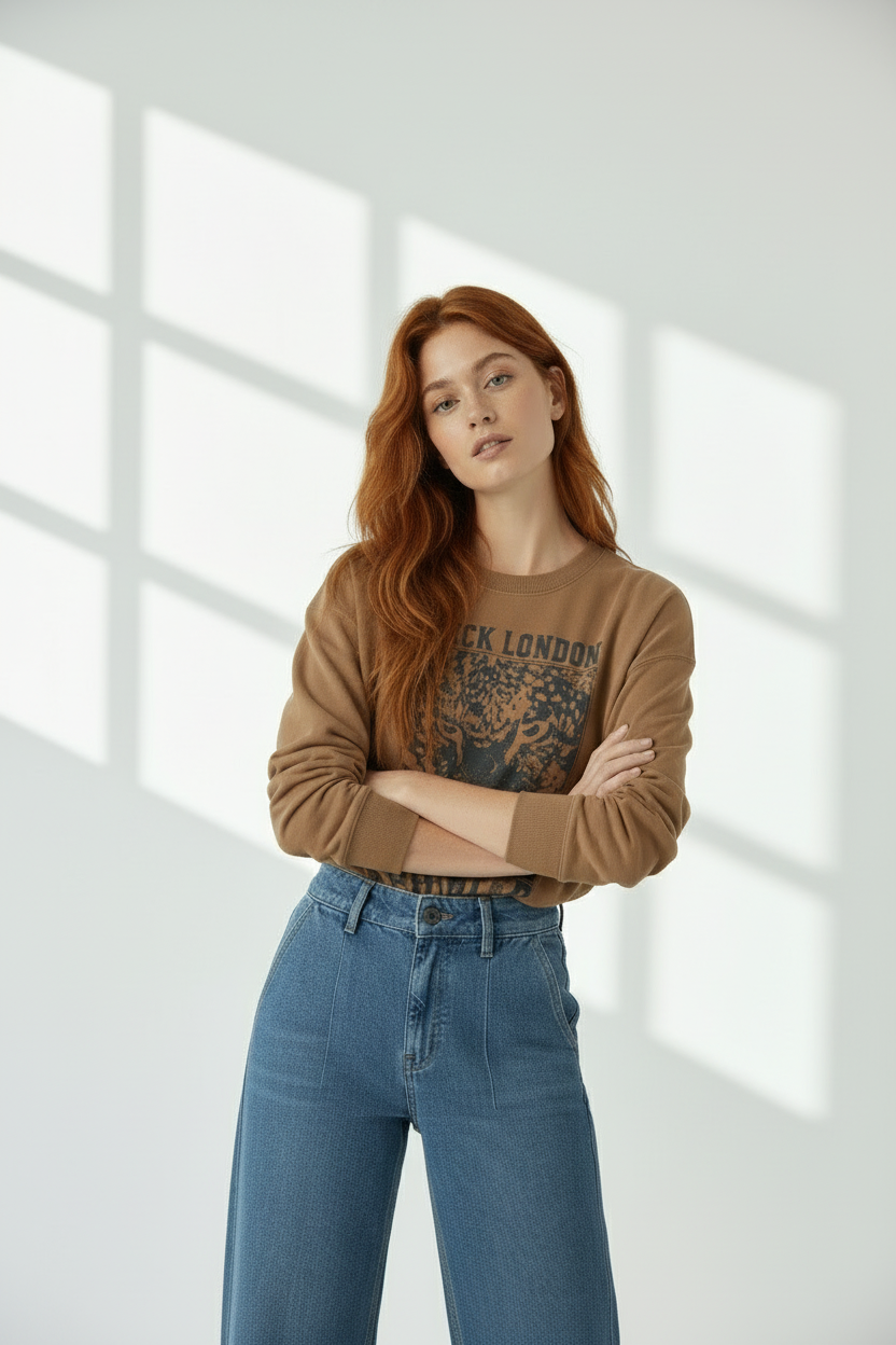 ADDICTED CAMEL SWEATSHIRT