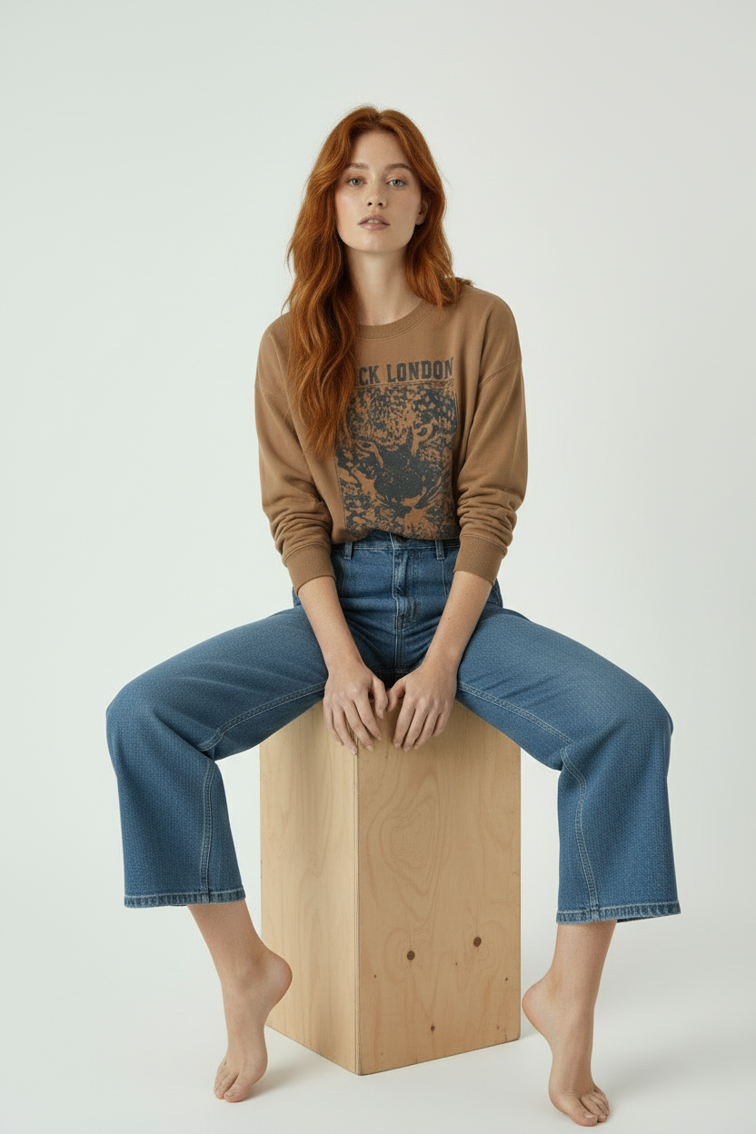 ADDICTED CAMEL SWEATSHIRT