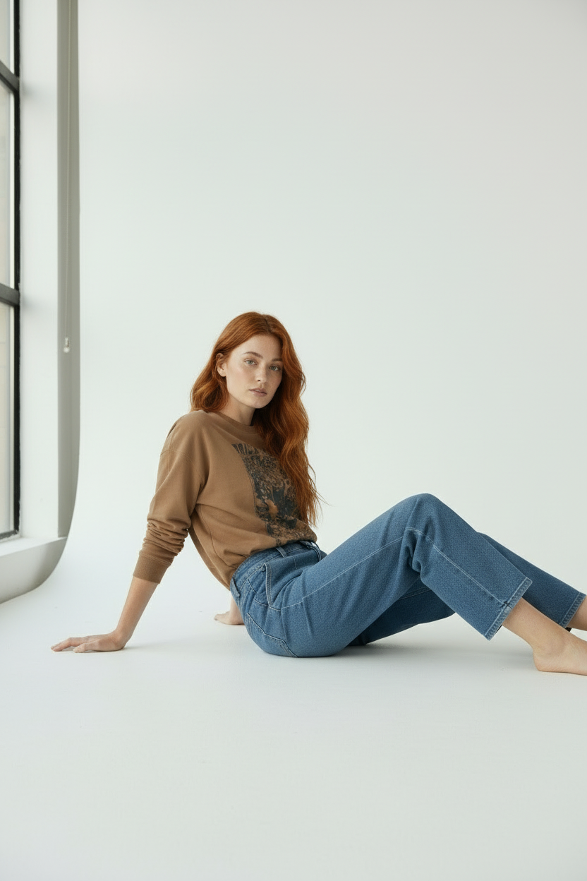 ADDICTED CAMEL SWEATSHIRT