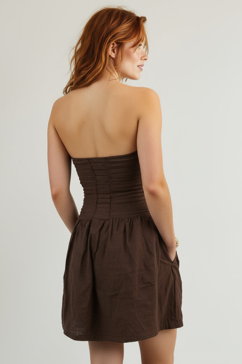 LUISA DRESS BROWN