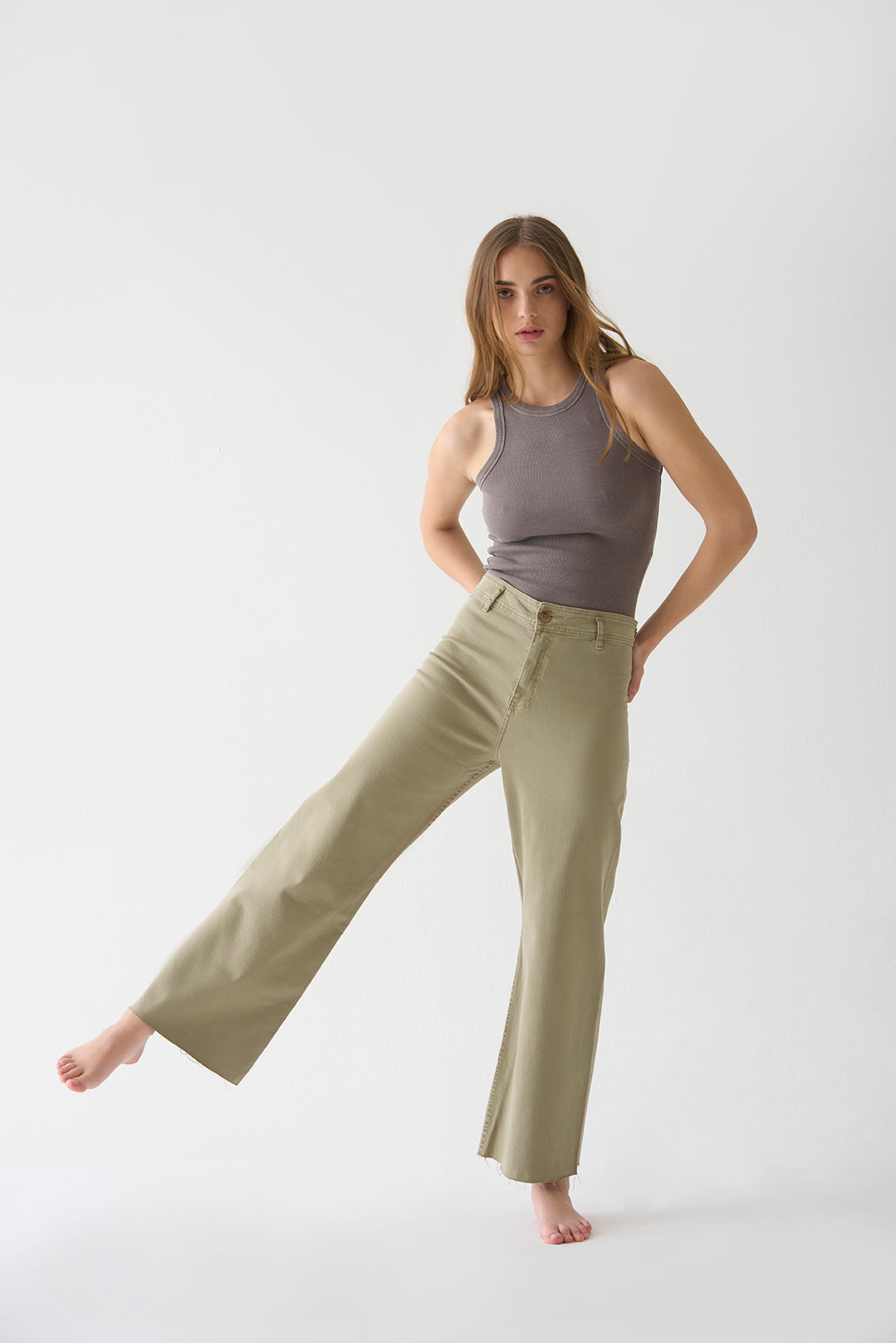 LAUREEN JEANS-OLIVE