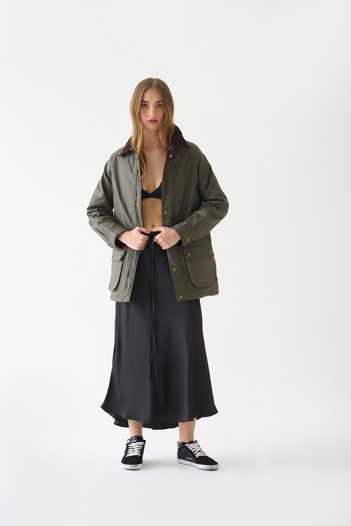 ELTON JACKET-FOR HER-OLIVE