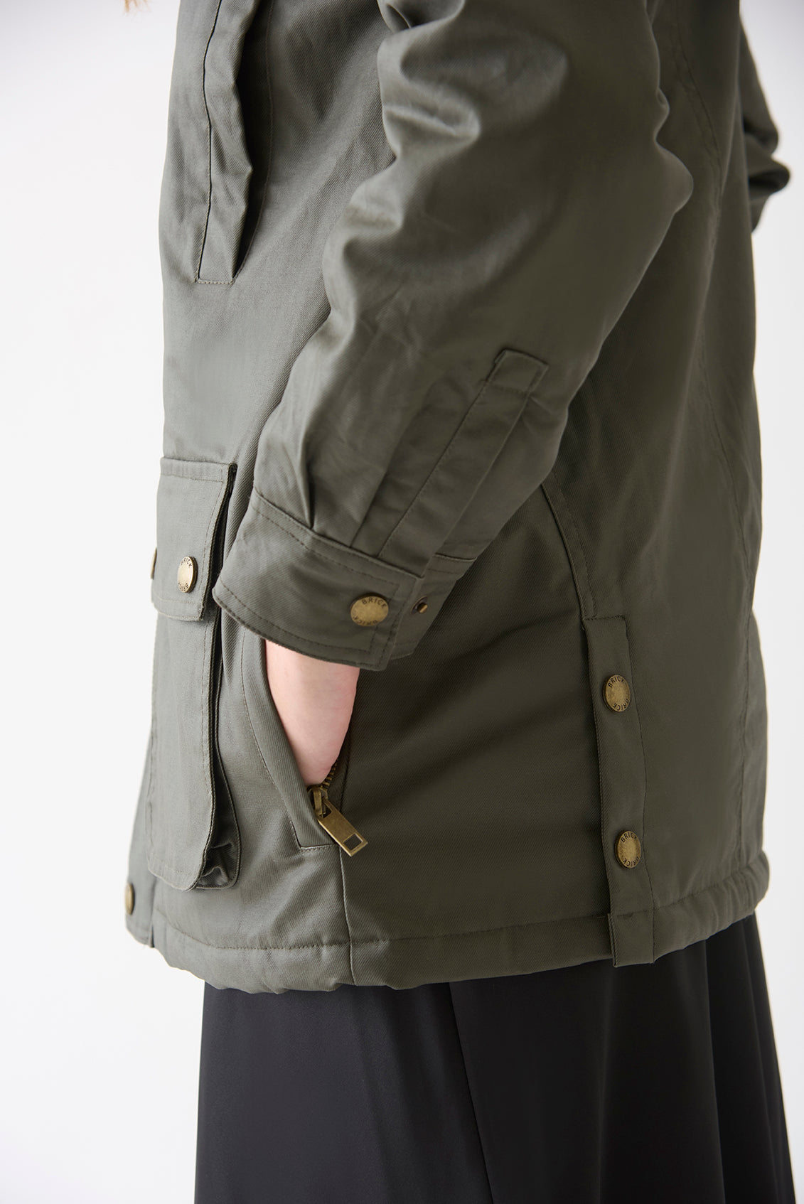 ELTON JACKET-FOR HER-OLIVE