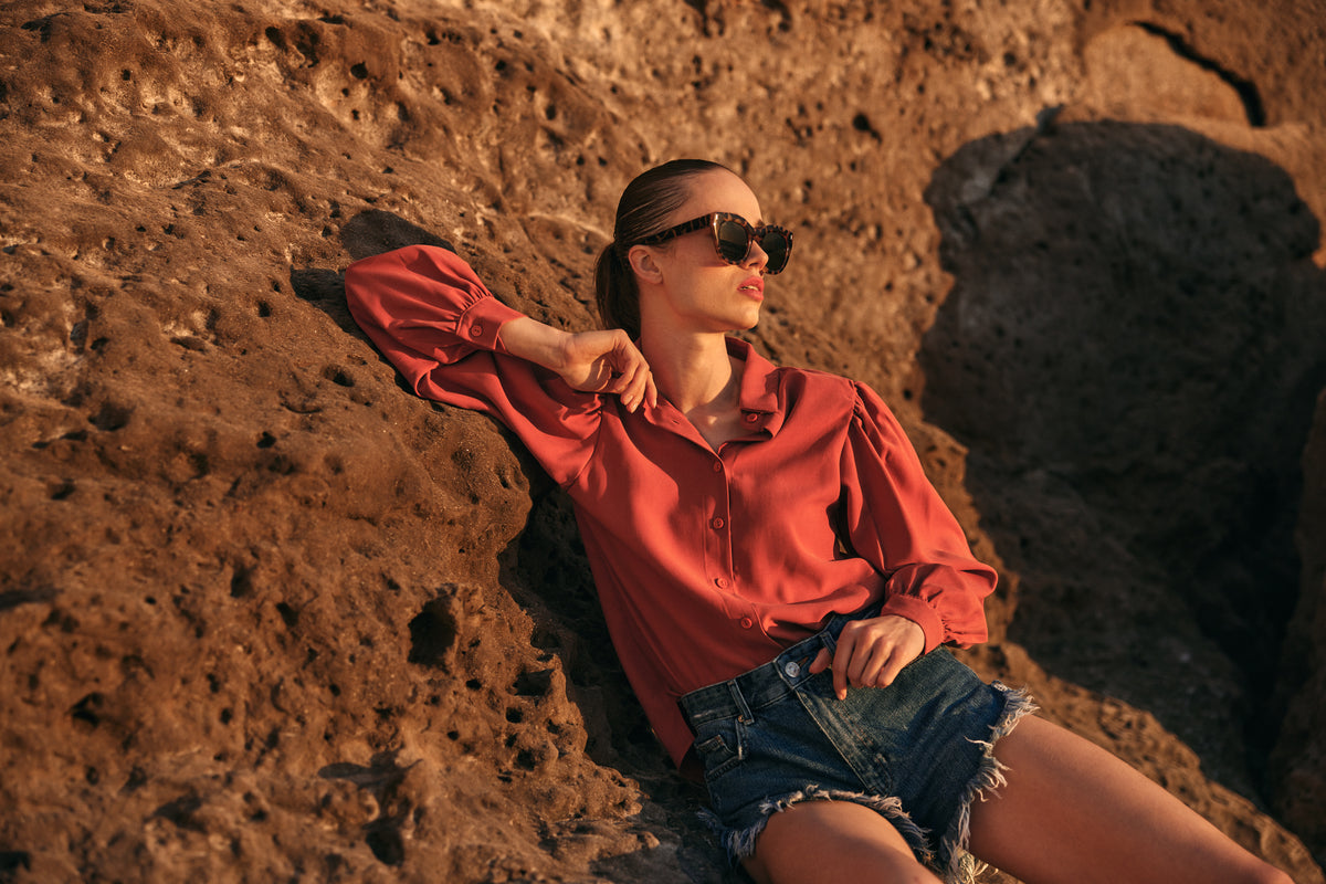 GRACE BLOUSE RED