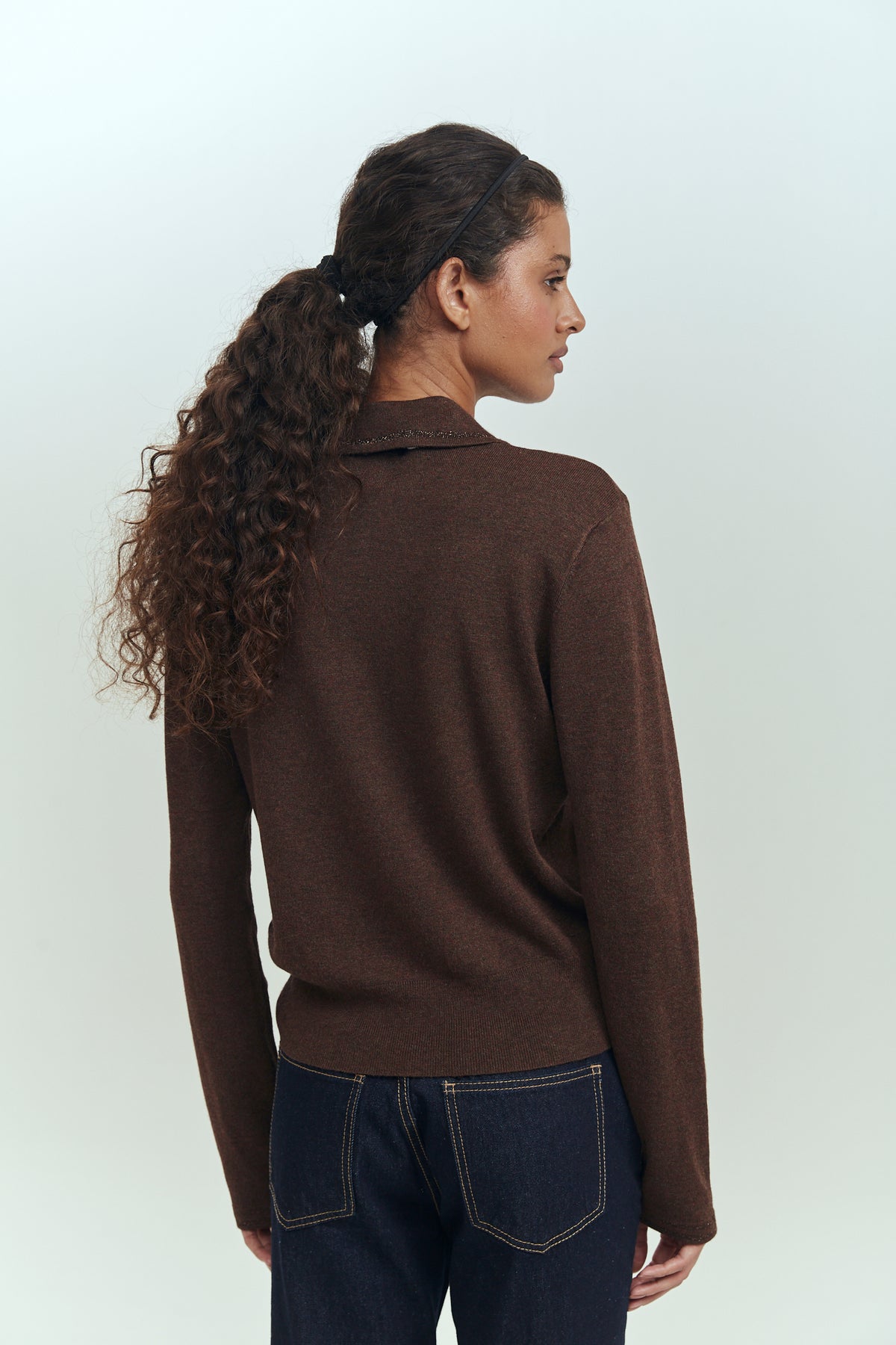 BLUR SWEATER BROWN