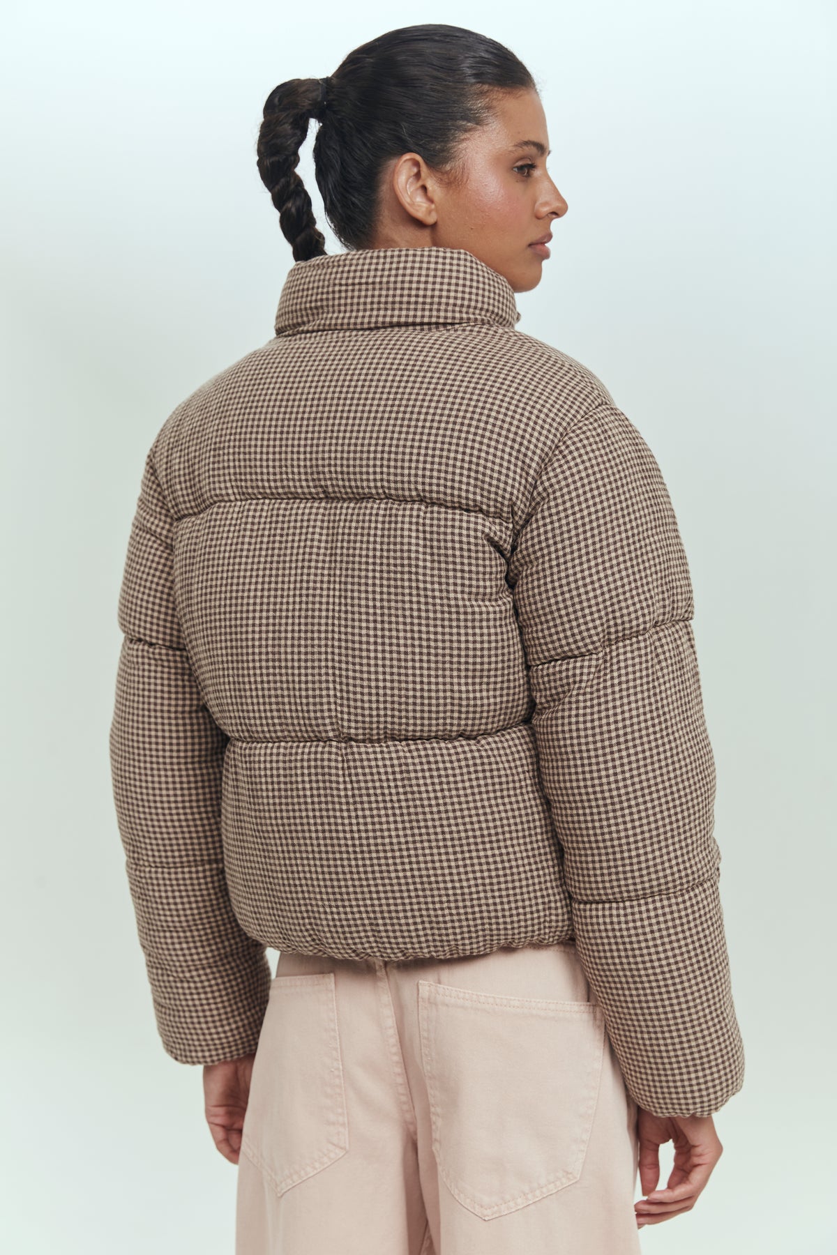 Parka puffa mujer escocesa acolchada invierno Brick London
