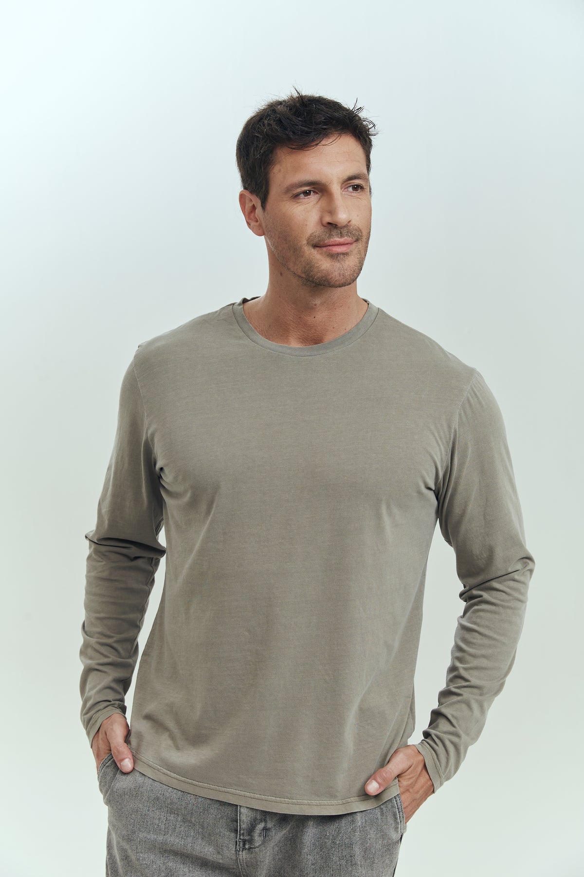 THE POLICE T-SHIRT LONG SLEEVES OLIVE