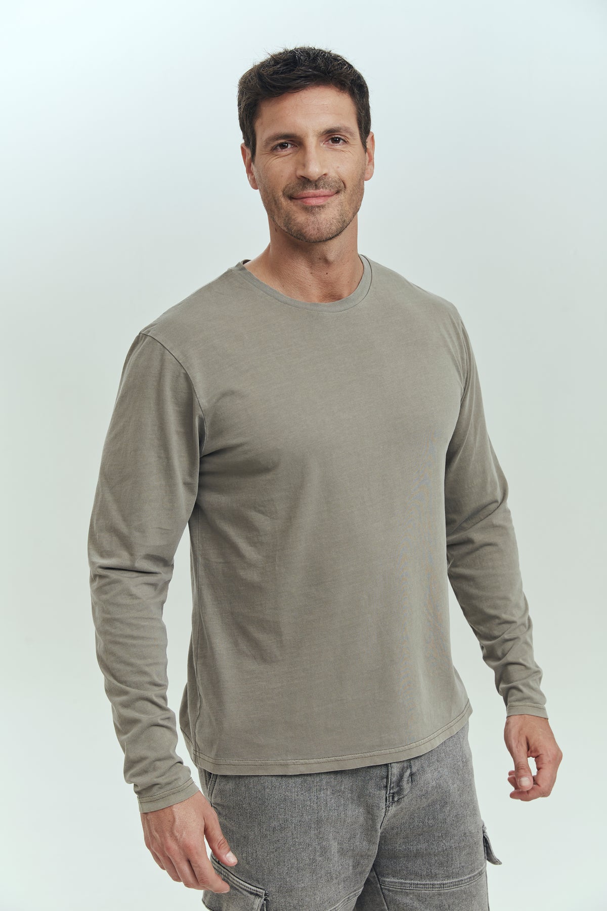 THE POLICE T-SHIRT LONG SLEEVES OLIVE