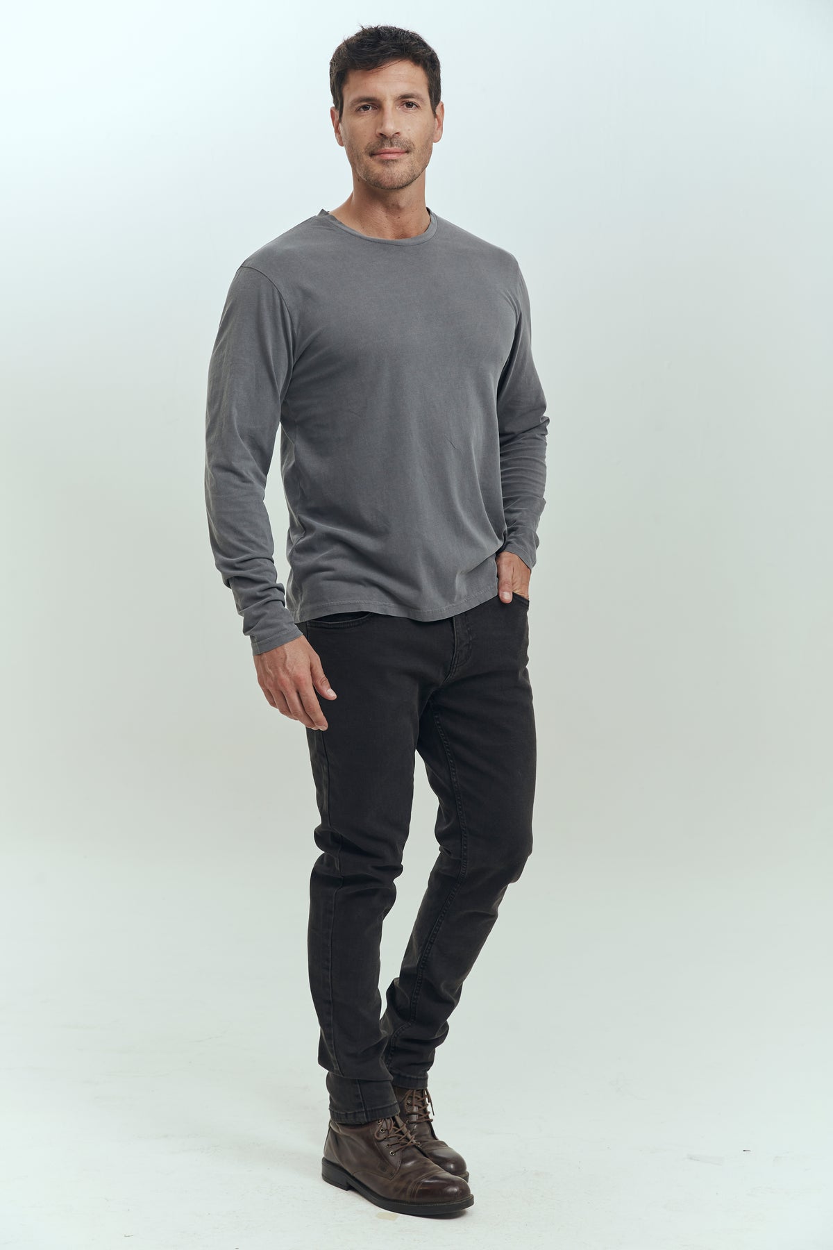 THE POLICE T-SHIRT LONG SLEEVES GREY