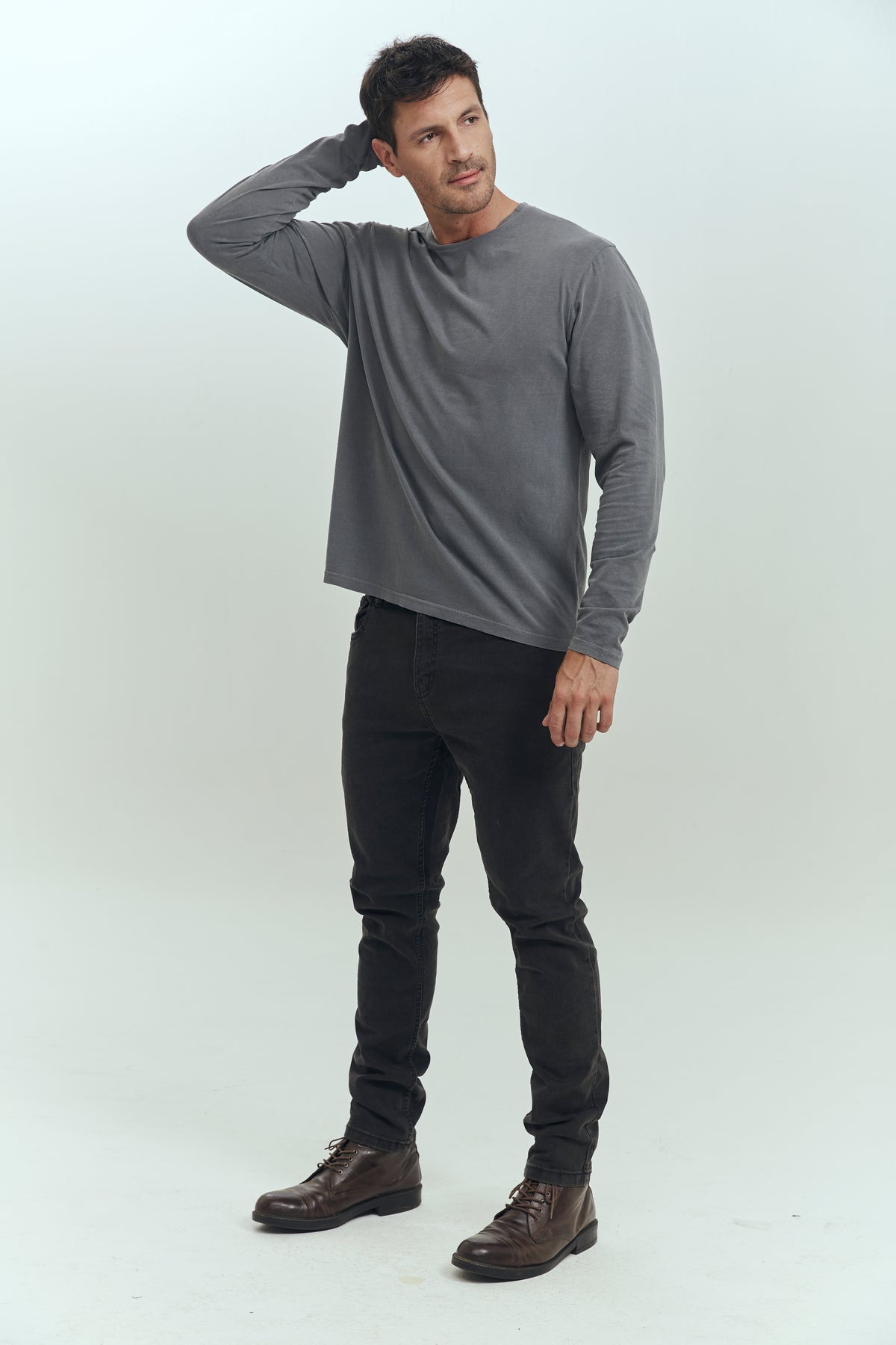 THE POLICE T-SHIRT LONG SLEEVES GREY