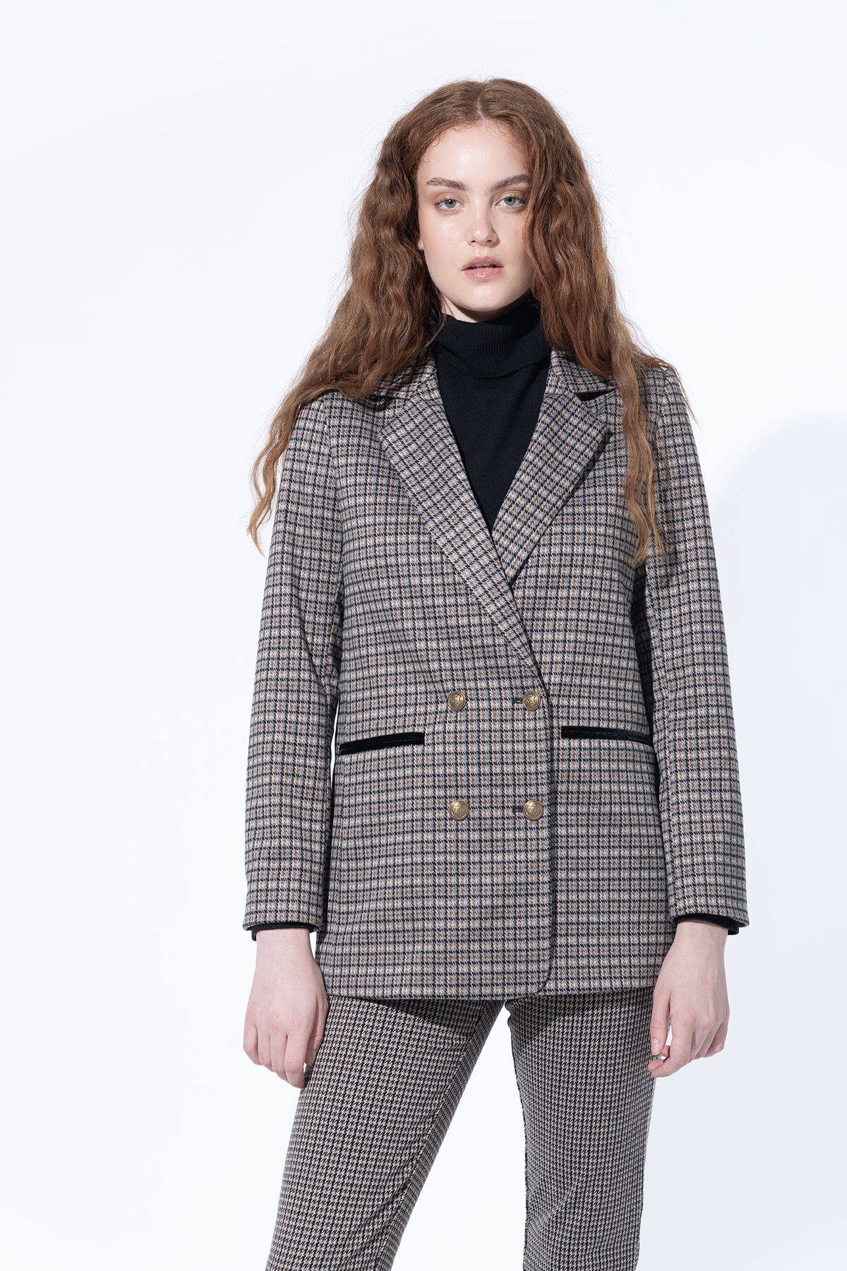 ZOEY BLAZER CHECKS