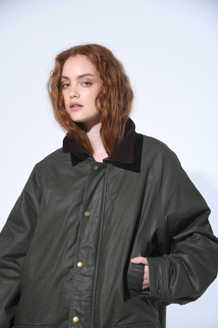 ELTON JACKET-FOR HER-OLIVE