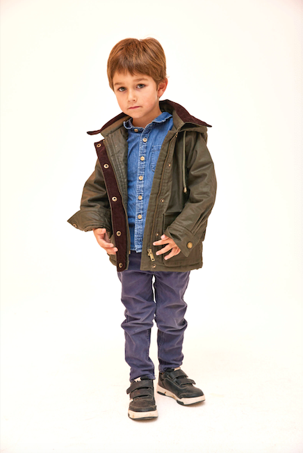 Chaqueta niños verde oliva invierno Brick London Chile