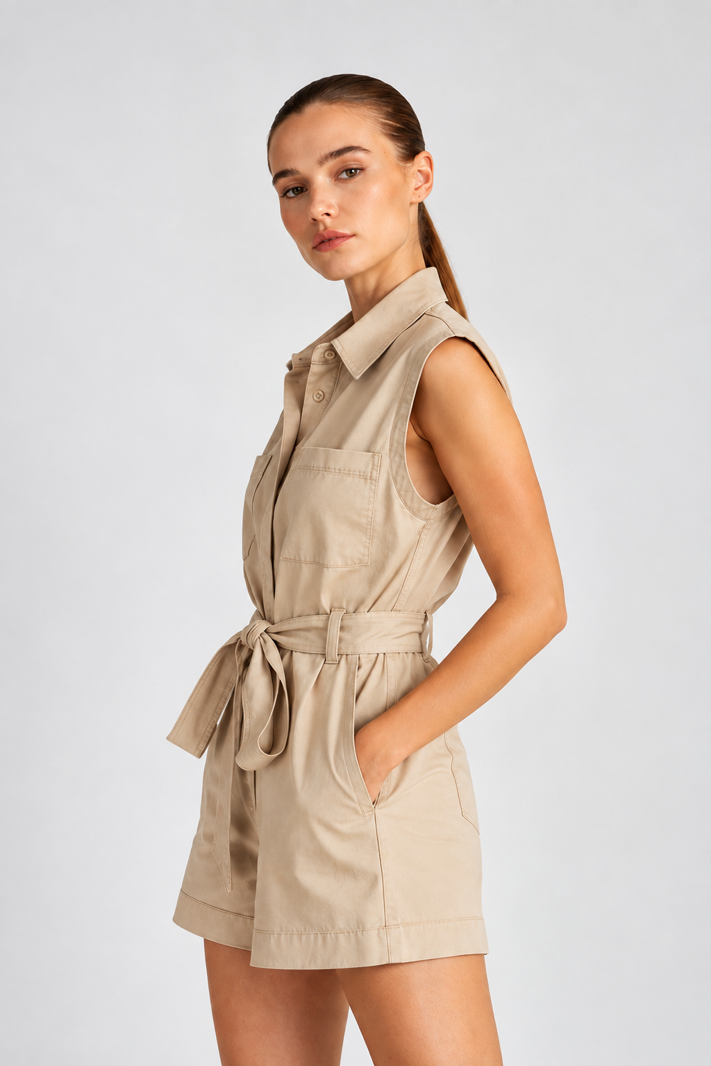 Mia Romper Sand