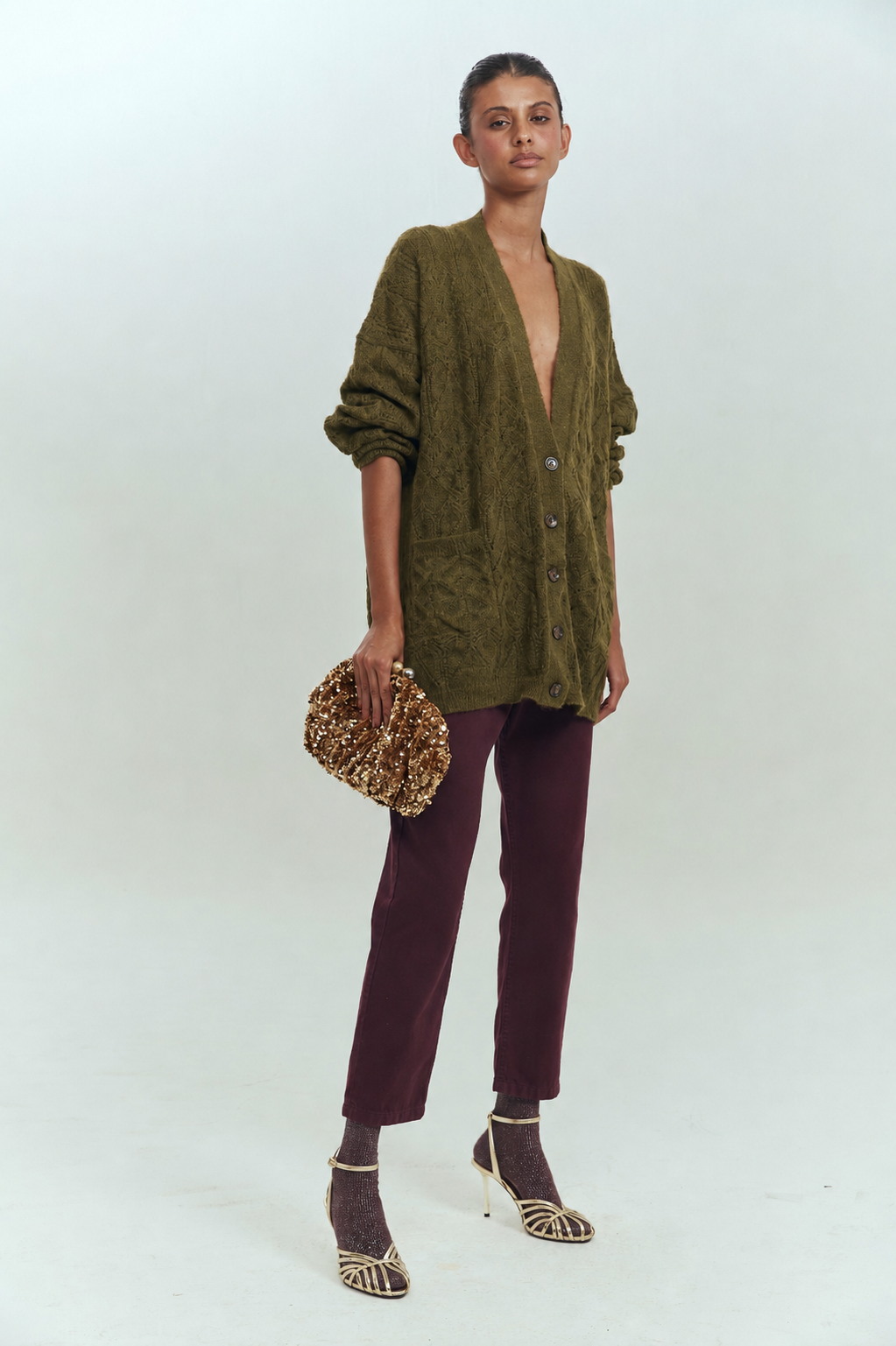 DIANA CARDIGAN OLIVE