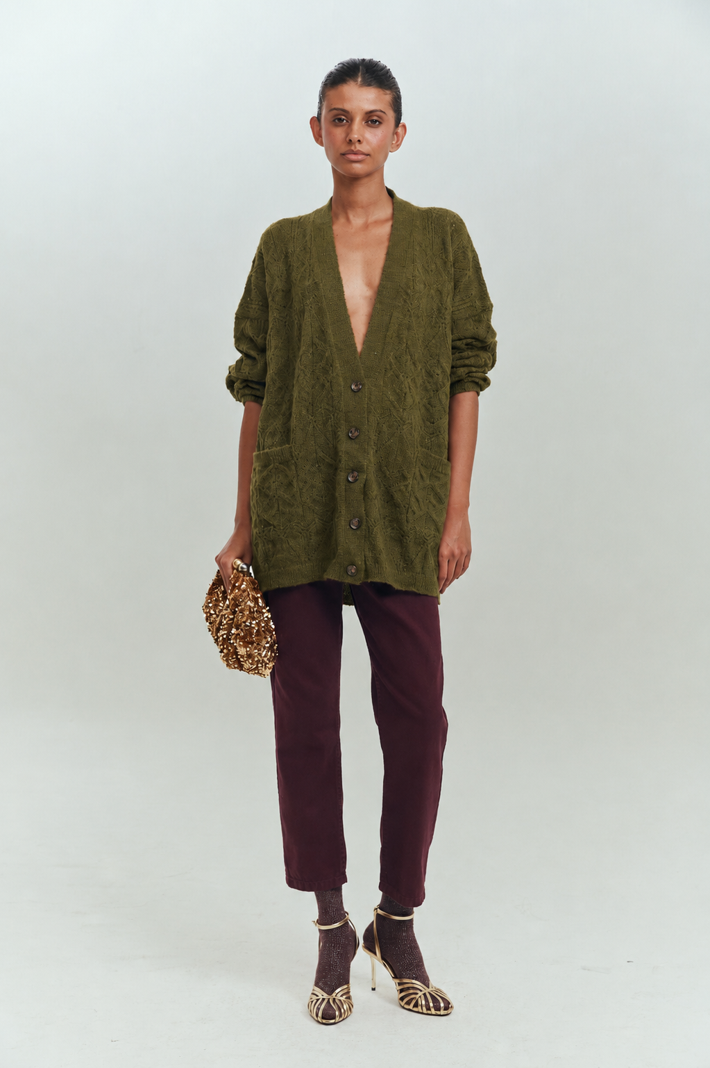 DIANA CARDIGAN OLIVE