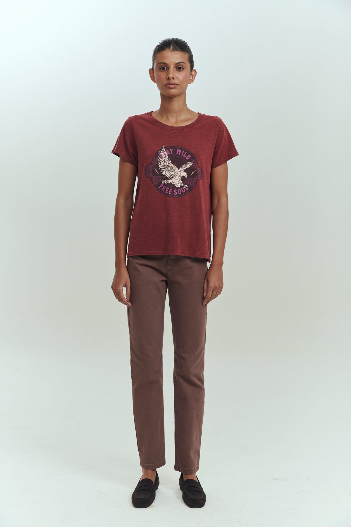 Jeans skinny mujer café silueta estilizada Brick London