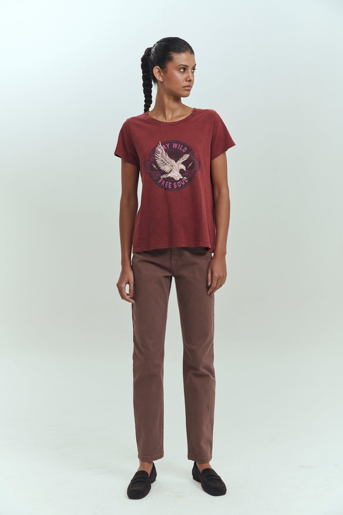 Jeans skinny mujer café silueta estilizada Brick London