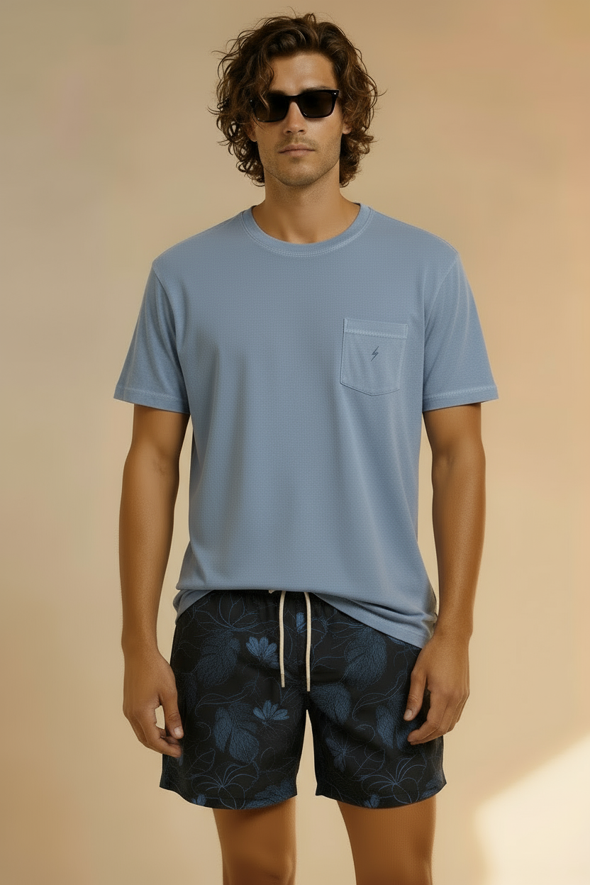 PHILL BOARDSHORT-BLUE SUMMER