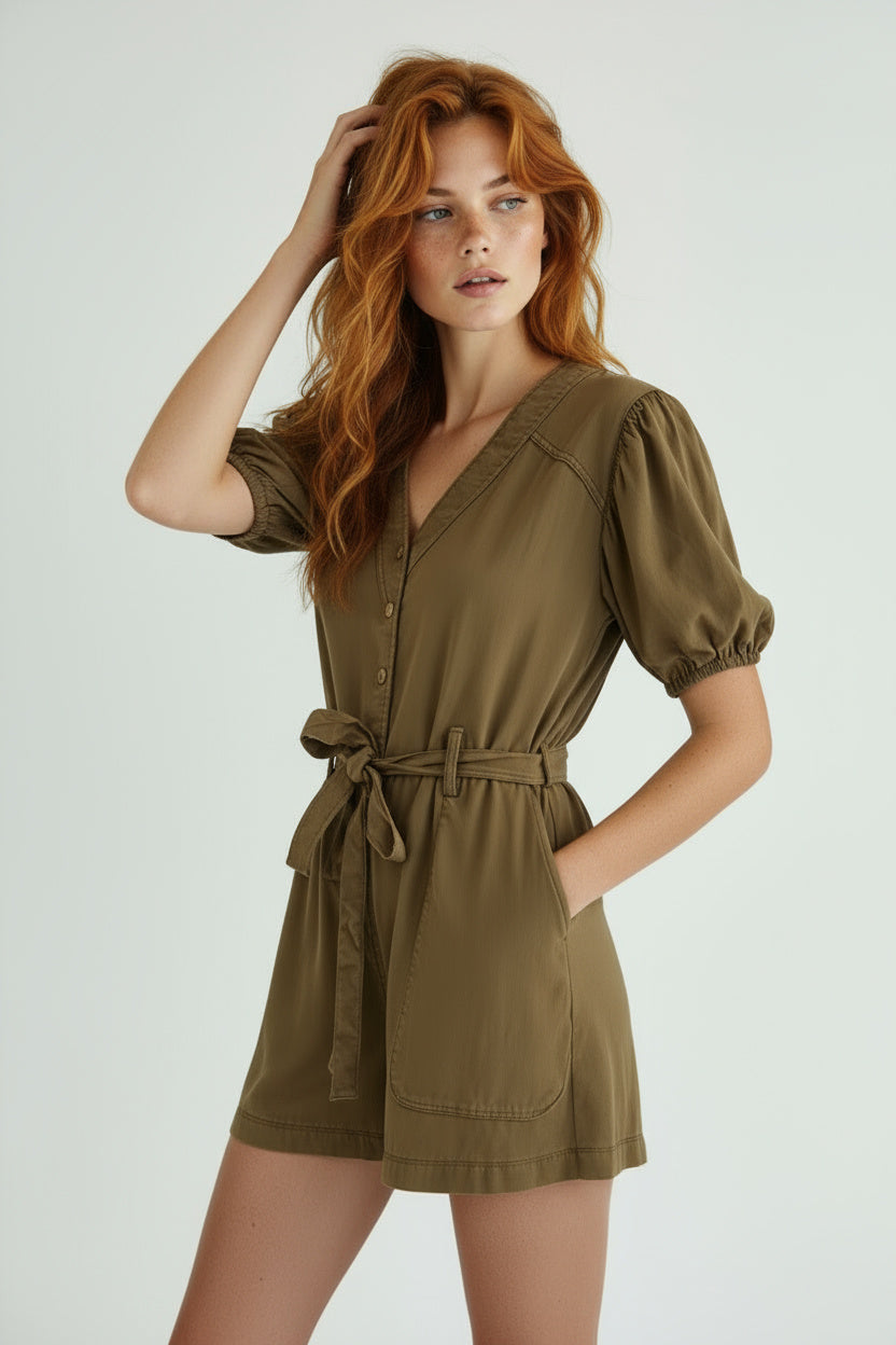Dean Romper Brown