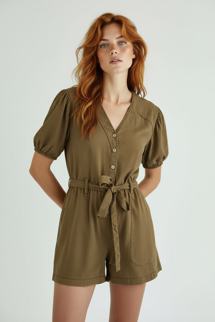 Dean Romper Brown