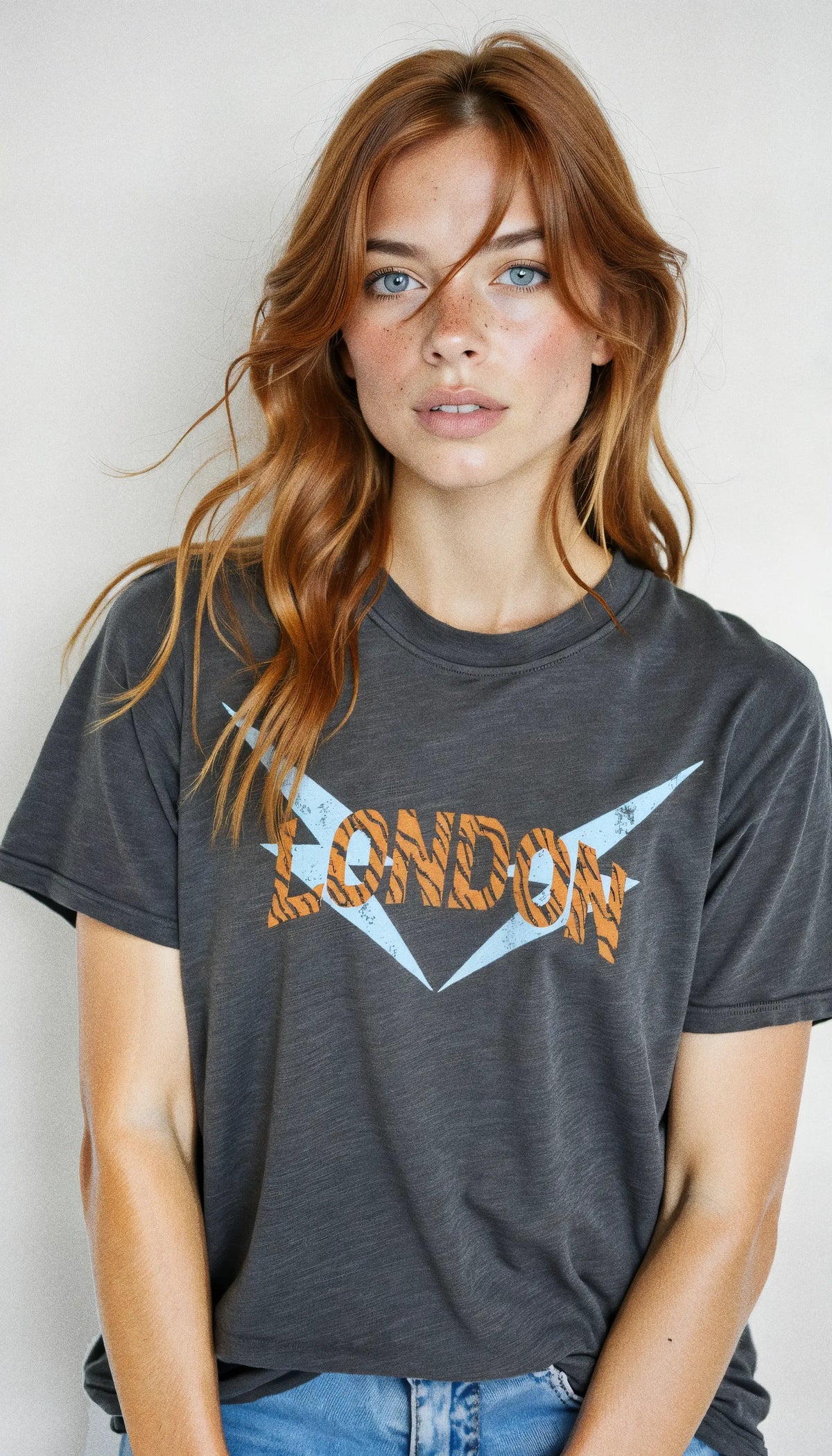 LONDON PRINT T-SHIRT GREY