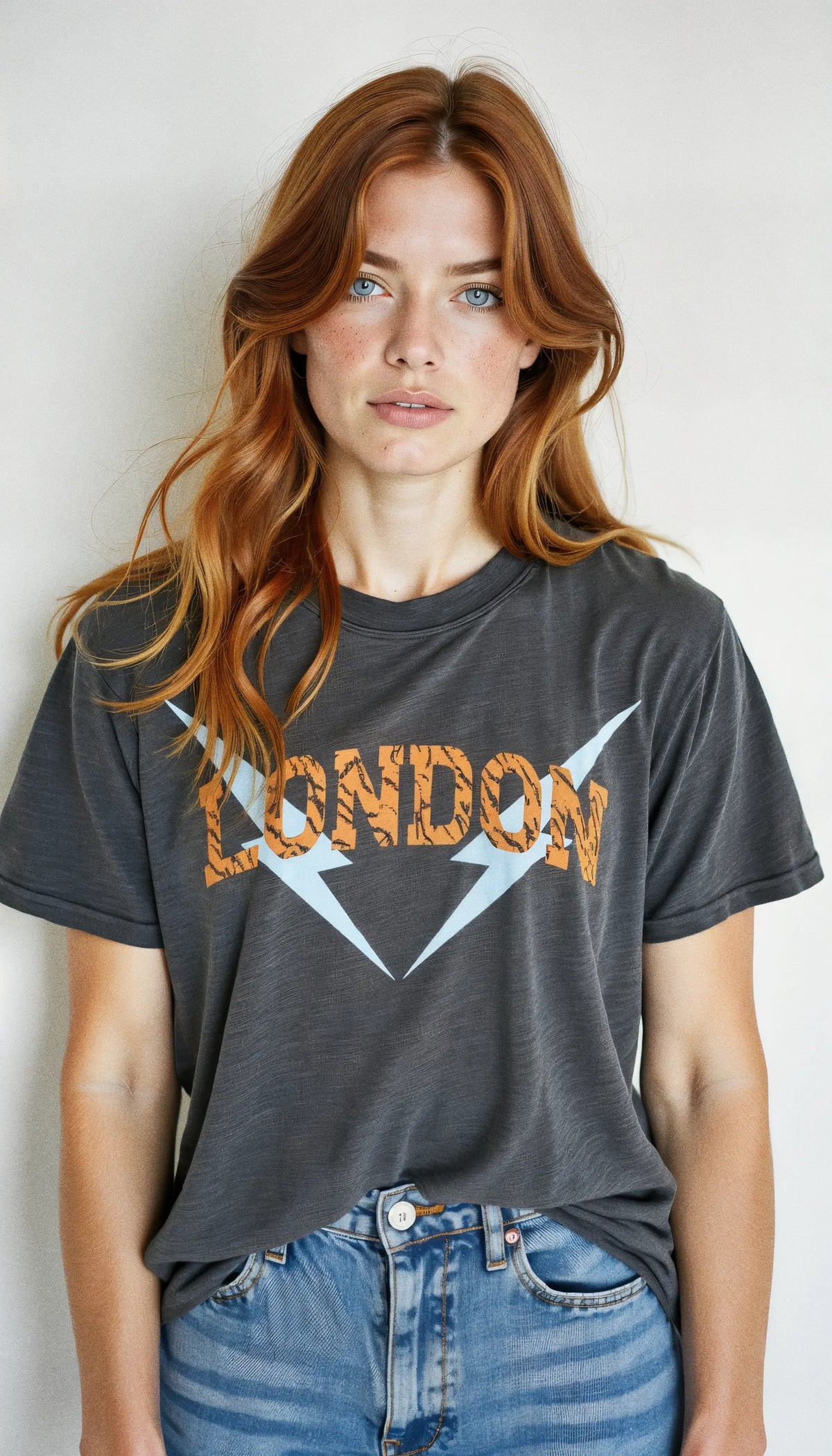 LONDON PRINT T-SHIRT GREY