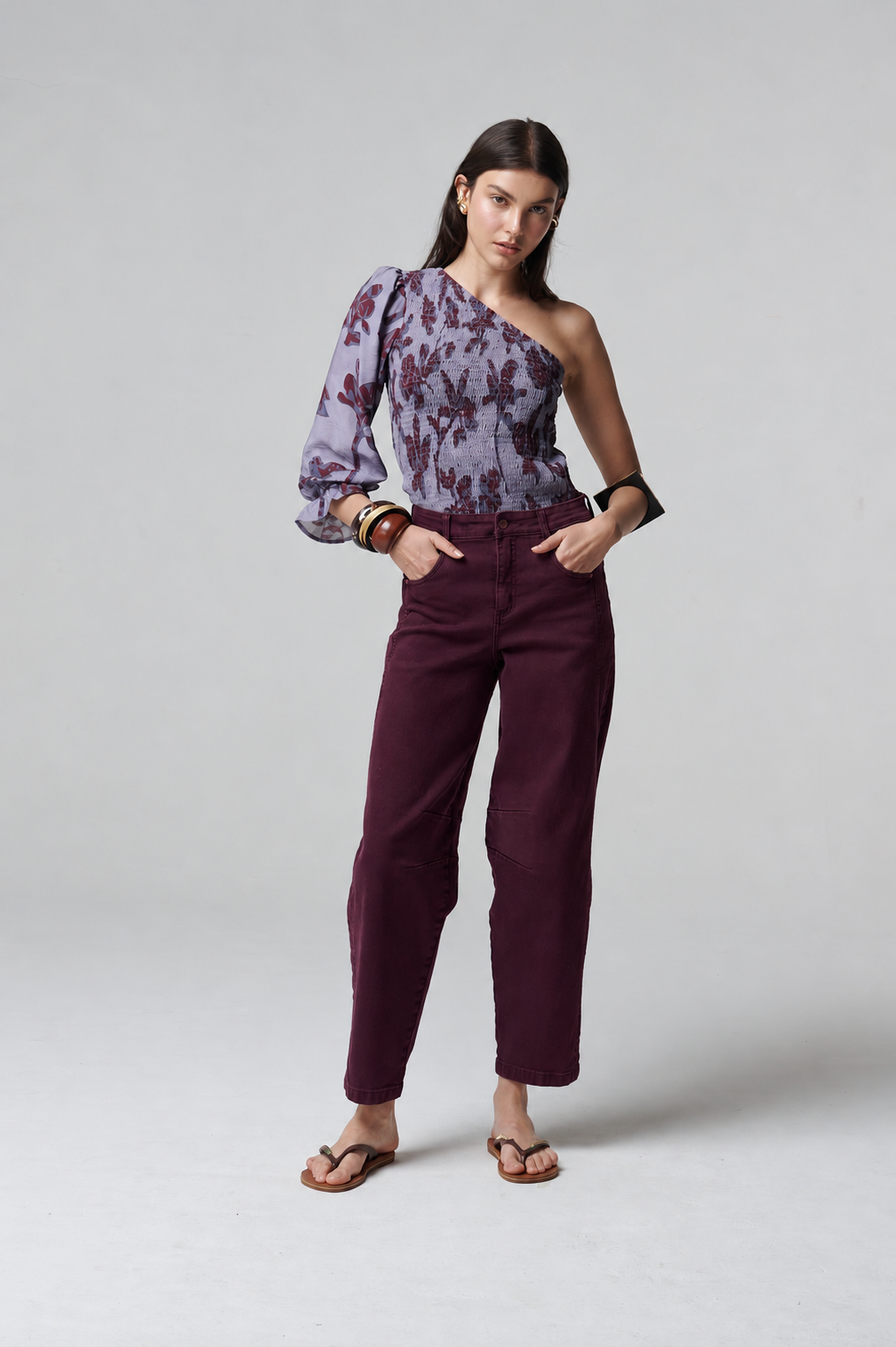 Morris Jeans Burgundy