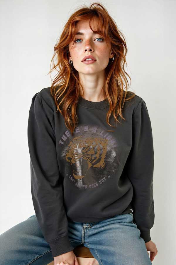 EASY TIGER SWEATSHIRT GREY