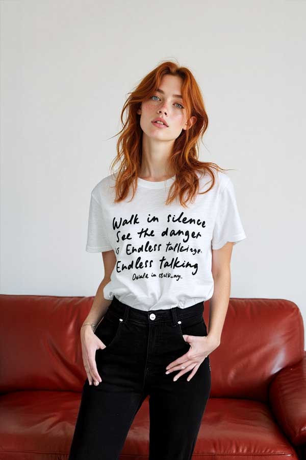 WALK IN SILENCE T-SHIRT WHITE