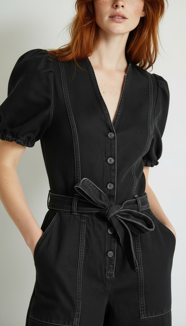 BOWIE ROMPER BLACK