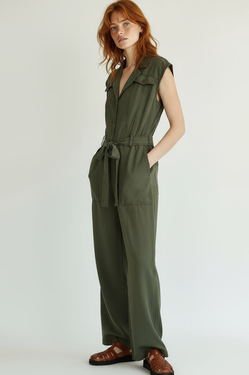 Kiara Romper Olive