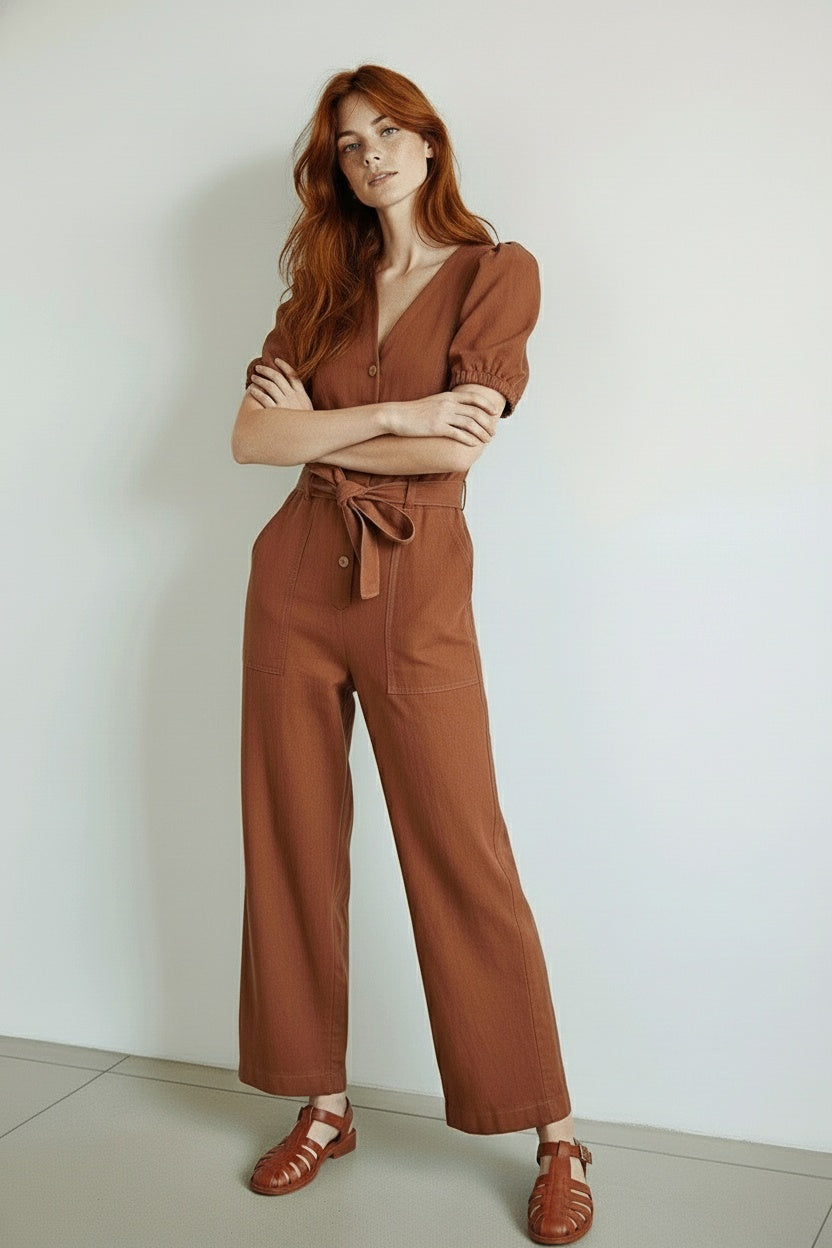 BOWIE ROMPER BROWN