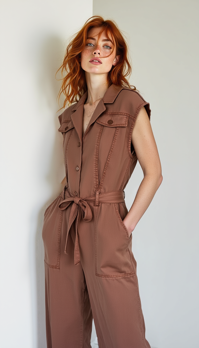 Kiara Romper Terracota
