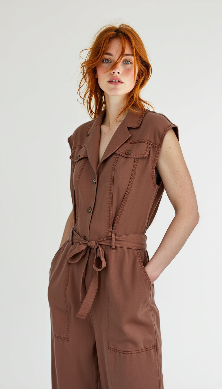 Kiara Romper Terracota